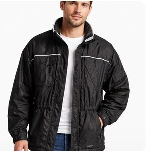 WindRiver Outfitting Co.| Black Fleece Lined Windbreaker Jacket